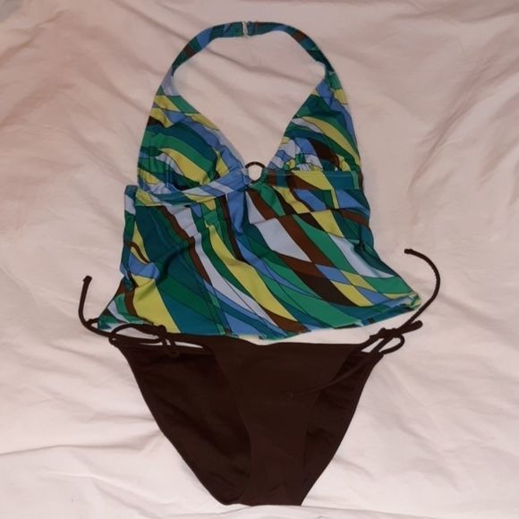 Catalina‎ & OP Tankini String Bottoms Swimsuit Sm - Picture 1 of 6